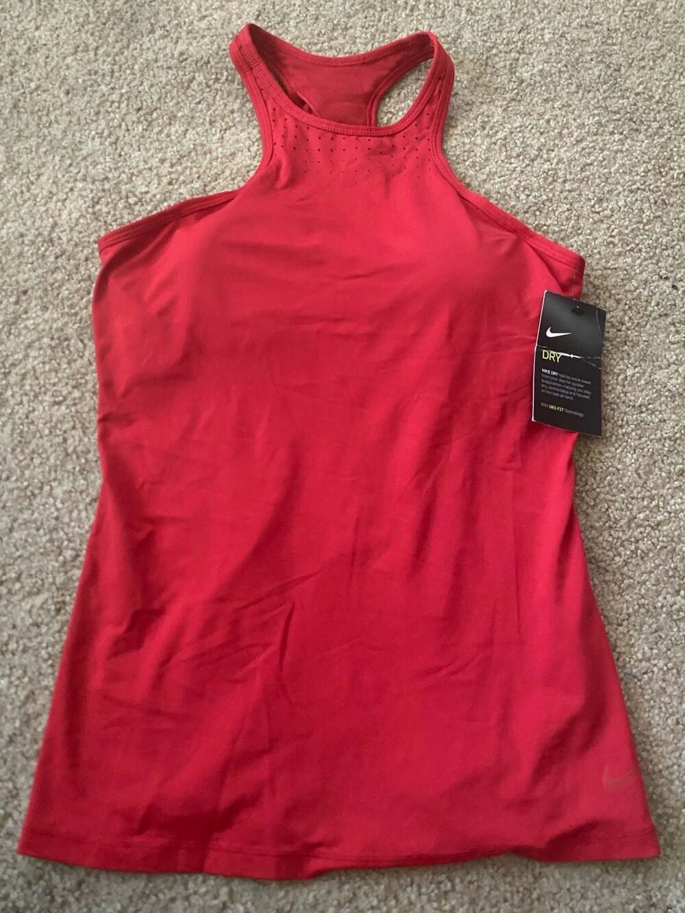 Nike Womens Dri-FIT High-Neck Training Tank Top- Medium